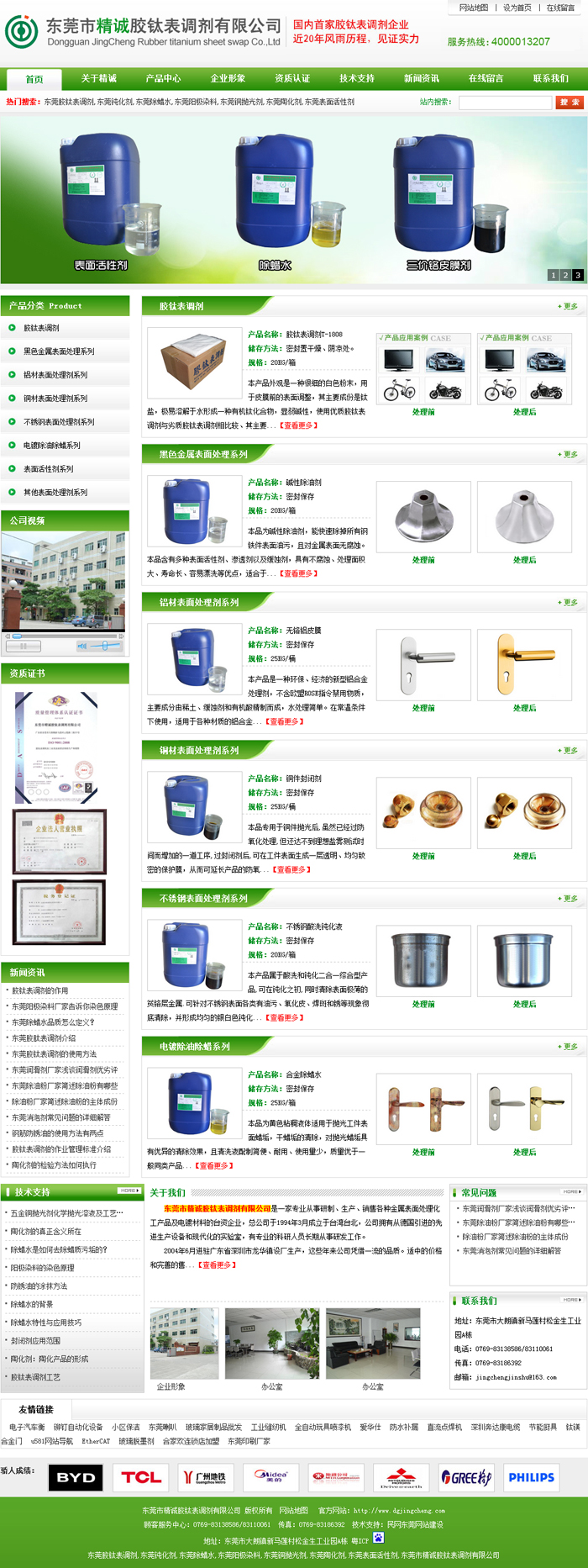 化工網(wǎng)站建設版面